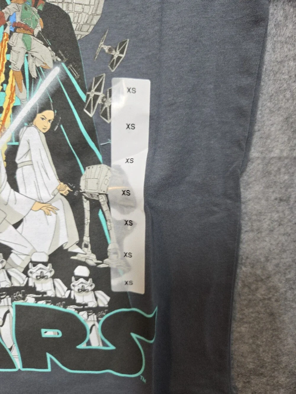 Kids Star Wars Graphic Tee XS Dark Gray NWT
